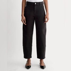 New Everlane THE UTILITY BARREL PANT Black Size 8